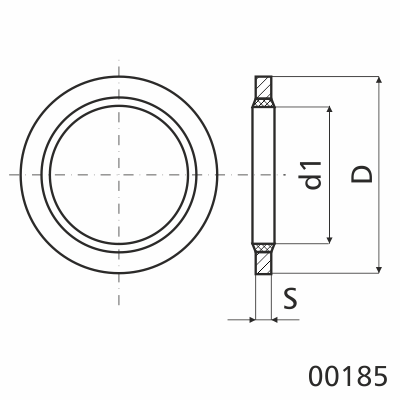 Rondelle plate (USS), zinc, 1/2, 75/pqt